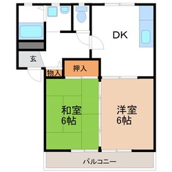 アート林IIC棟の物件間取画像